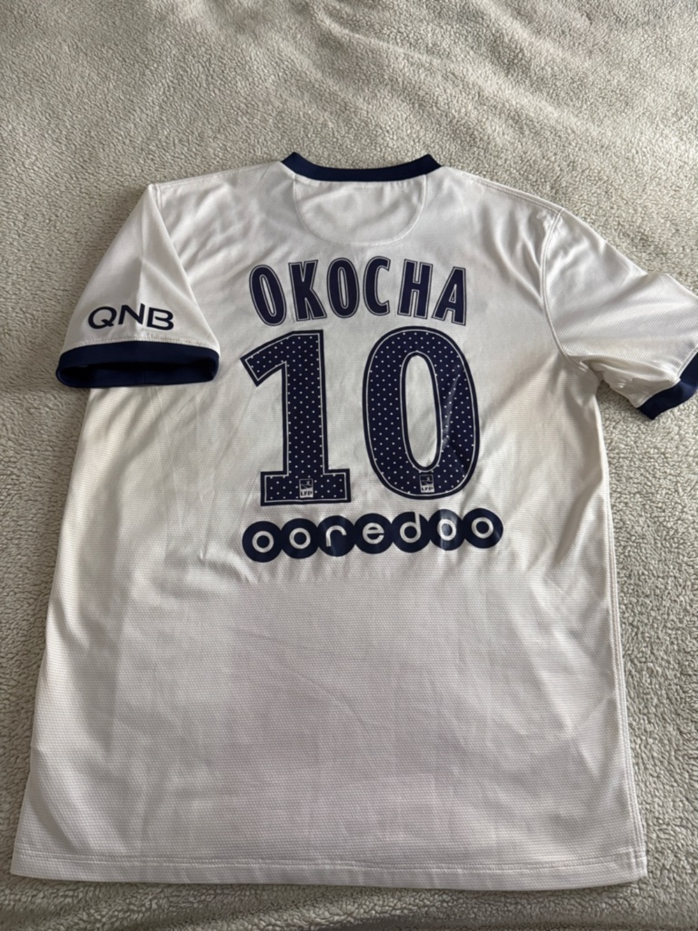 Paris Saint-Germain (PSG) #10 Jay-Jay Okocha 2013-14 Ligue 1 Nike Away Jersey